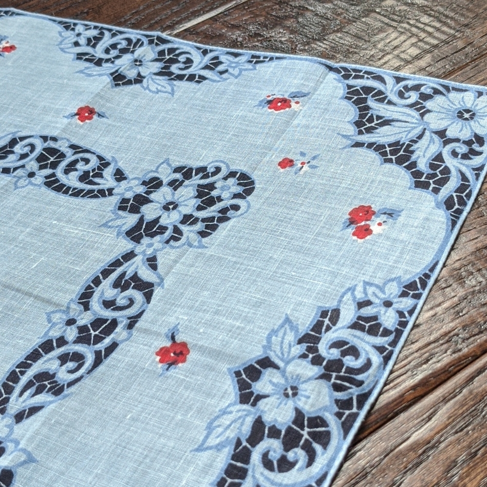 NWT Vintage Pure Linen Unused Kimball Hankie